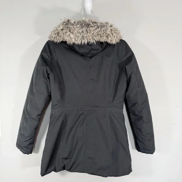 The North Face Mauna Kea Goose Down Jacket Women’s Size Small Black Hooded Parka - Picture 14 of 16